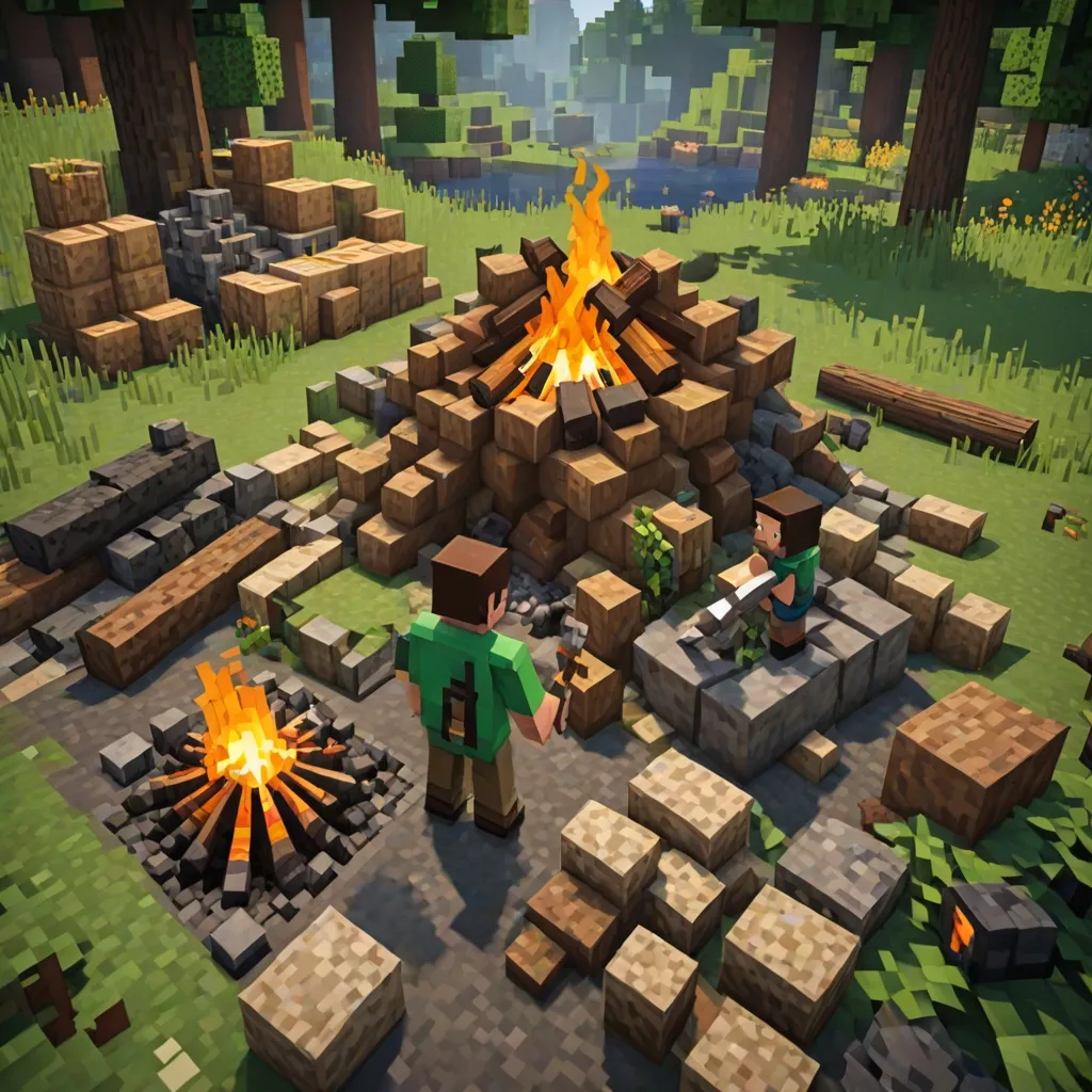 Jak zrobić ognisko w Minecraft? Krok po kroku