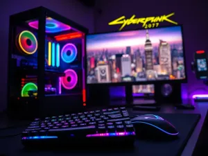 Mężczyzna skupiony na ekranie laptopa podczas instalacji systemu operacyjnego w nowoczesnym biurze.