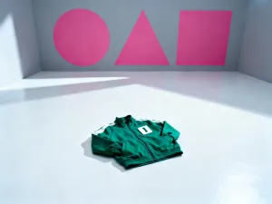 Futurystyczne stanowisko gracza w ciemnym pokoju z neonowym oświetleniem, nawiązujące do estetyki gier cyberpunkowych.