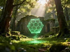Wysokiej klasy monitor gamingowy z kolorowym krajobrazem fantasy, podkreślający jakość obrazu w grach.